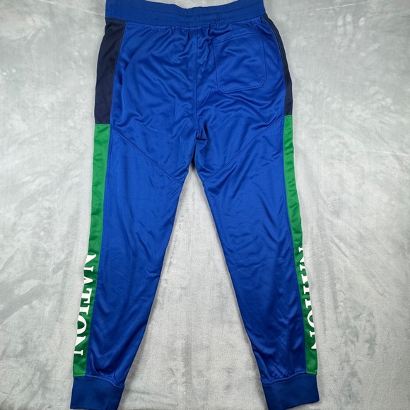 Parish Nation Mens Blue Green Drawstring‎ Track Joggers Athletic Logo Size 2X - Picture 3 of 16
